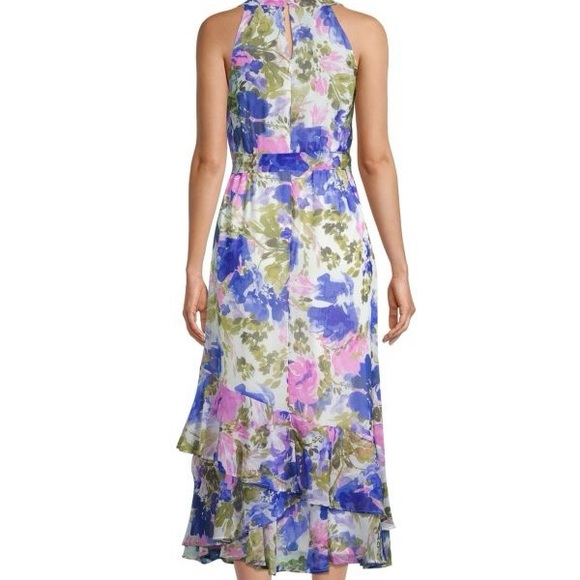 Calvin Klein Floral Sleeveless Midi Dress - Picture 2 of 7